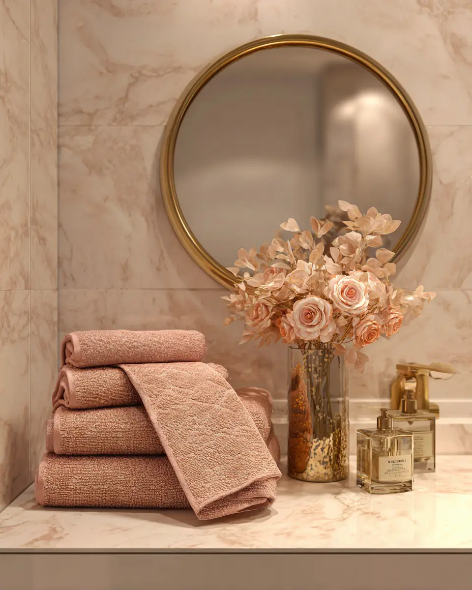 Blush Bathroom Decor Ideas