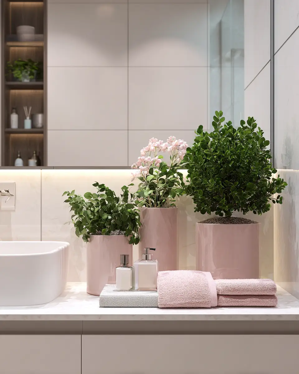 Blush Bathroom Decor Ideas