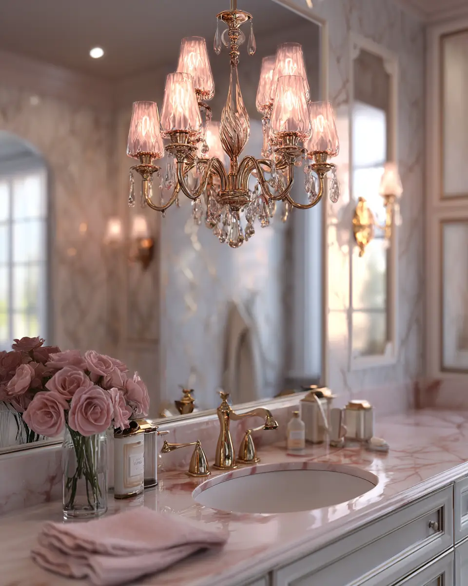 Blush Bathroom Decor Ideas