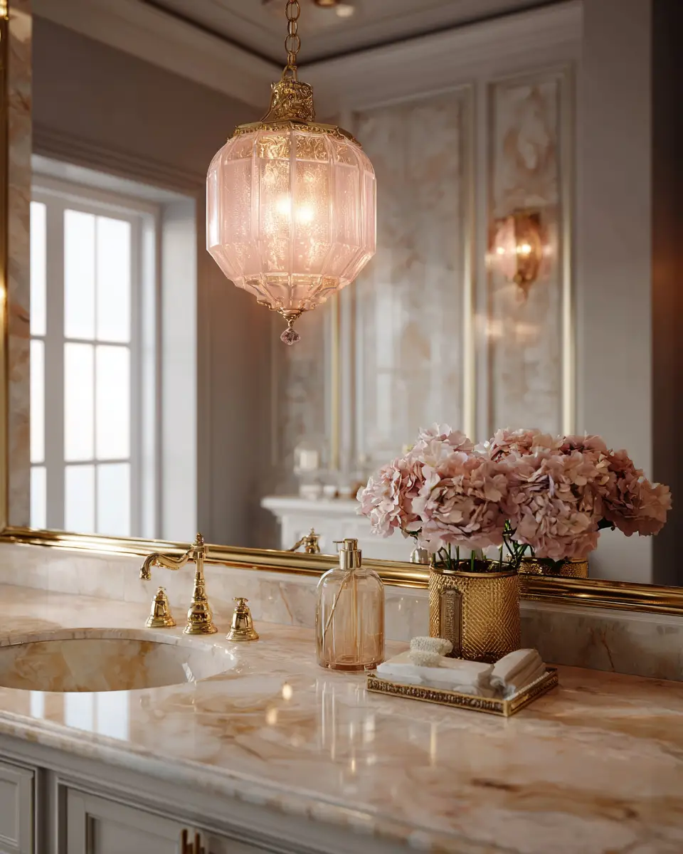 Blush Bathroom Decor Ideas