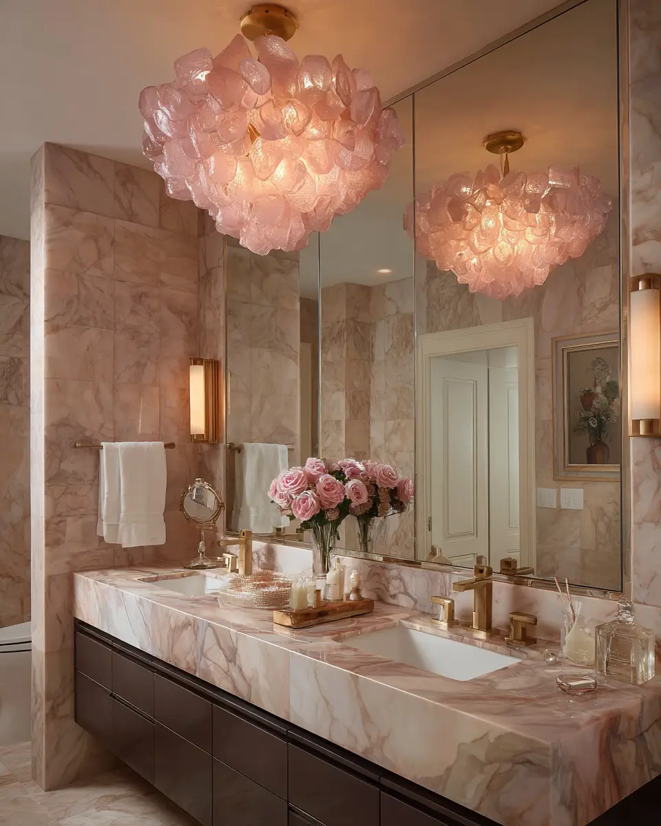 Blush Bathroom Decor Ideas