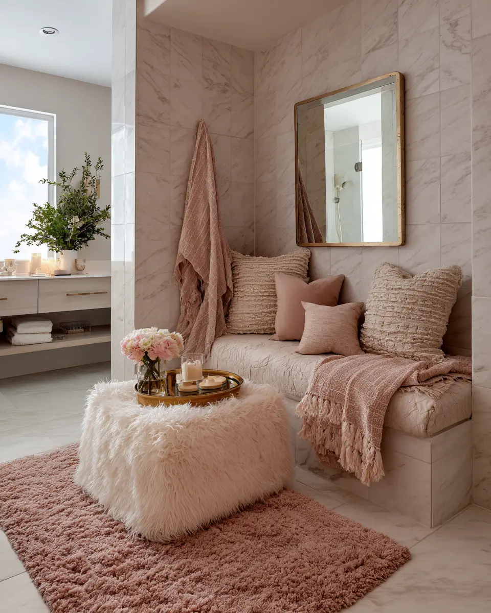 Blush Bathroom Decor Ideas