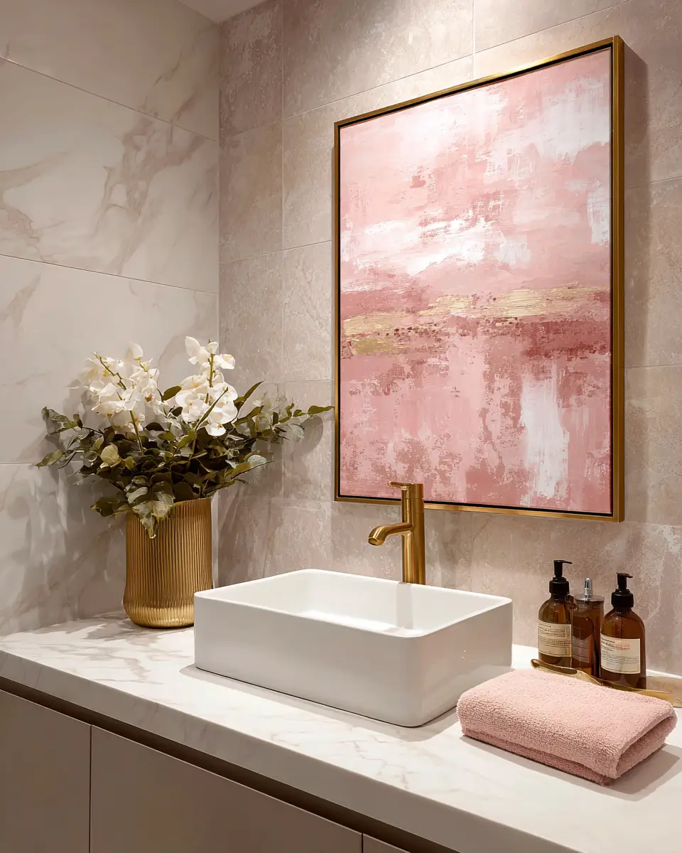 Blush Bathroom Decor Ideas