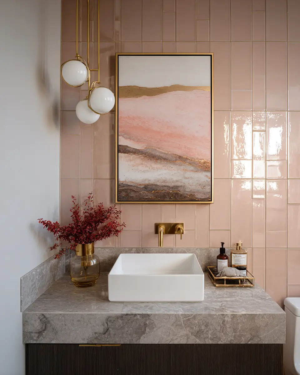 Blush Bathroom Decor Ideas