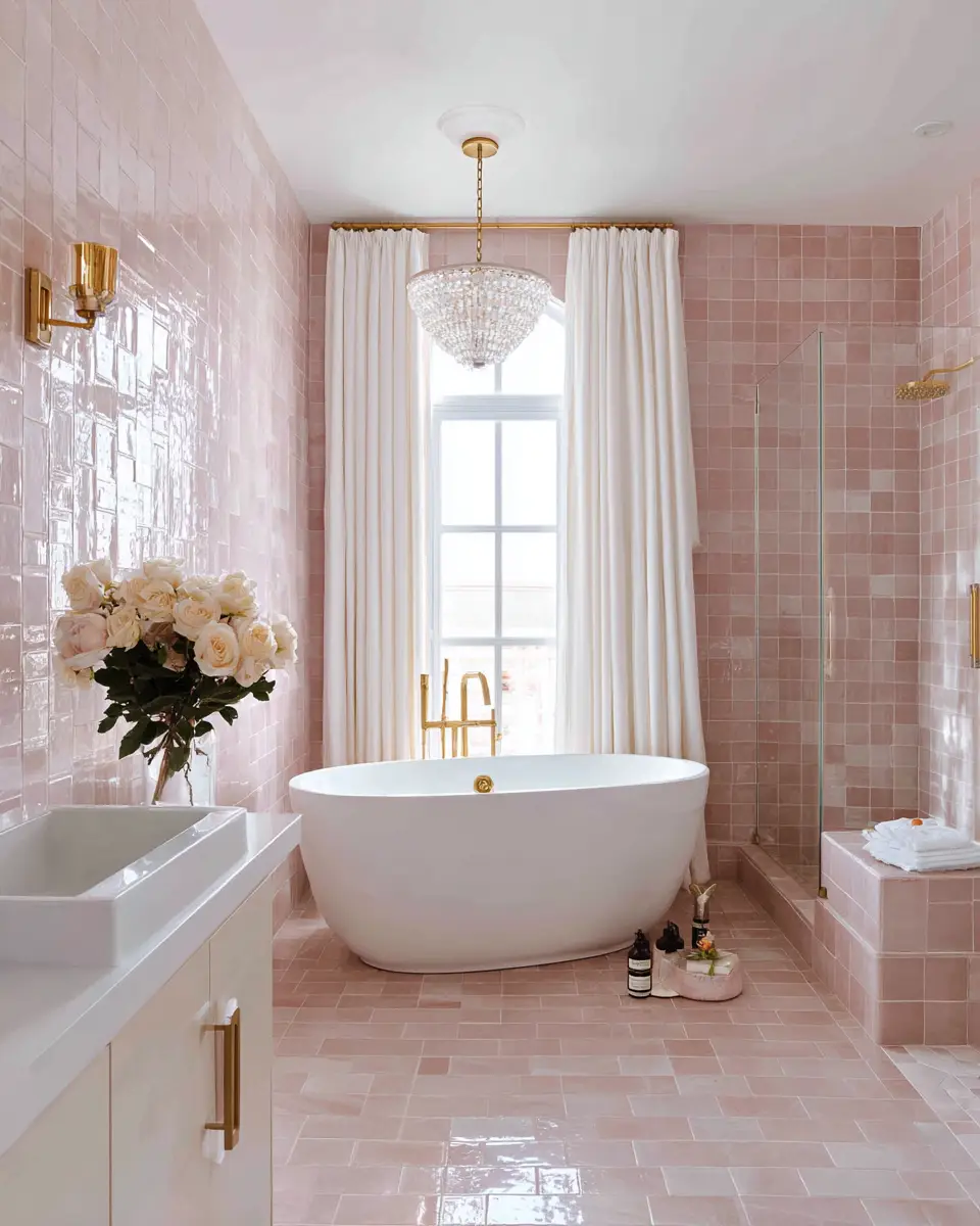 Blush Bathroom Decor Ideas
