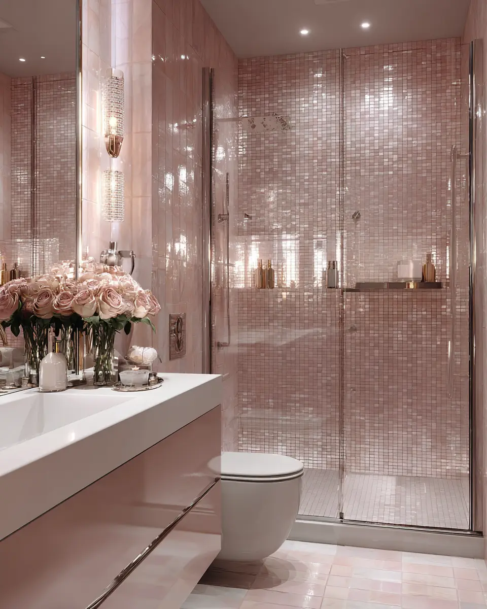 Blush Bathroom Decor Ideas