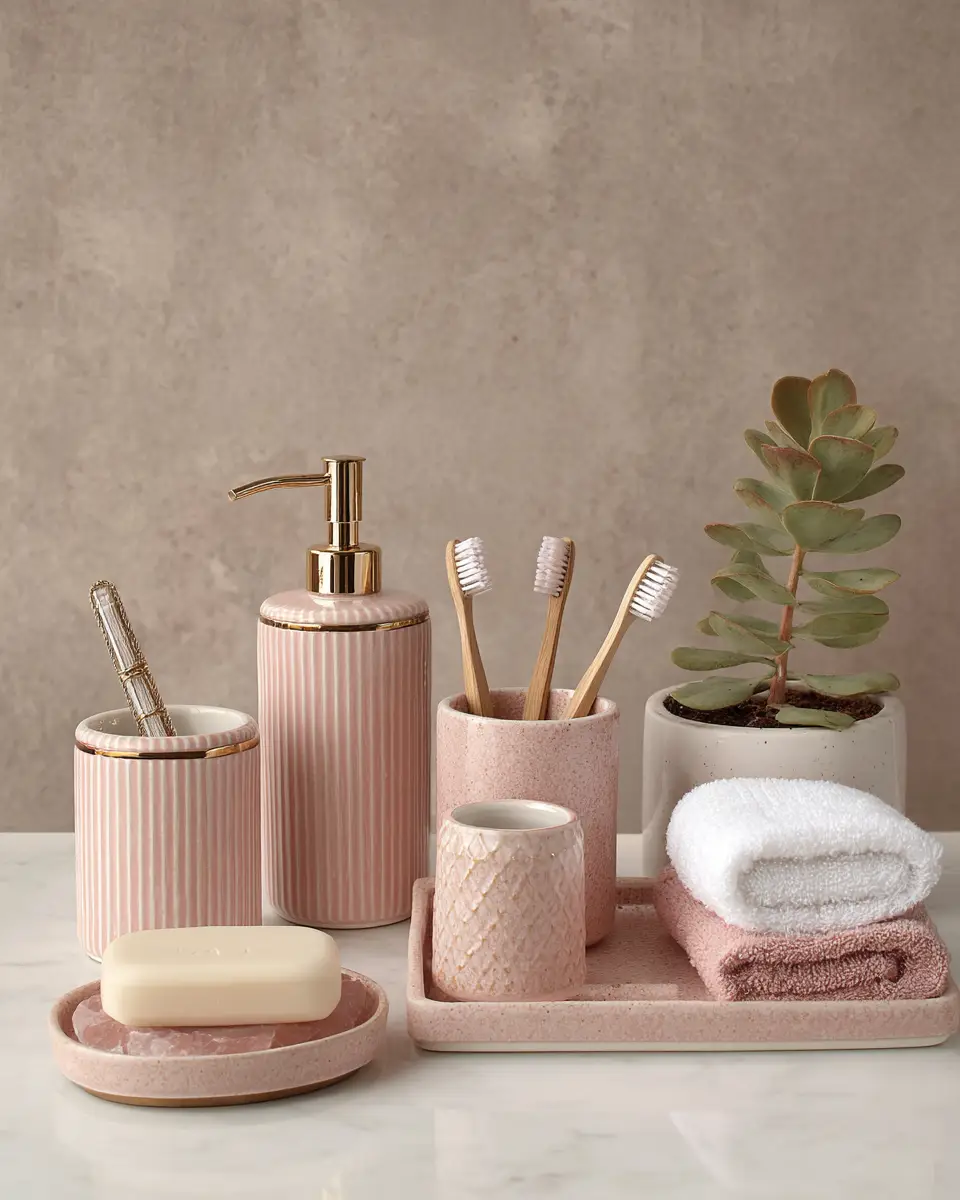 Blush Bathroom Decor Ideas
