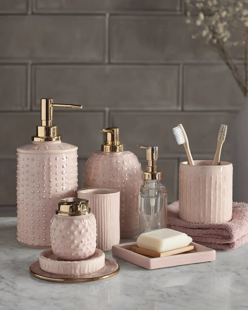 Blush Bathroom Decor Ideas