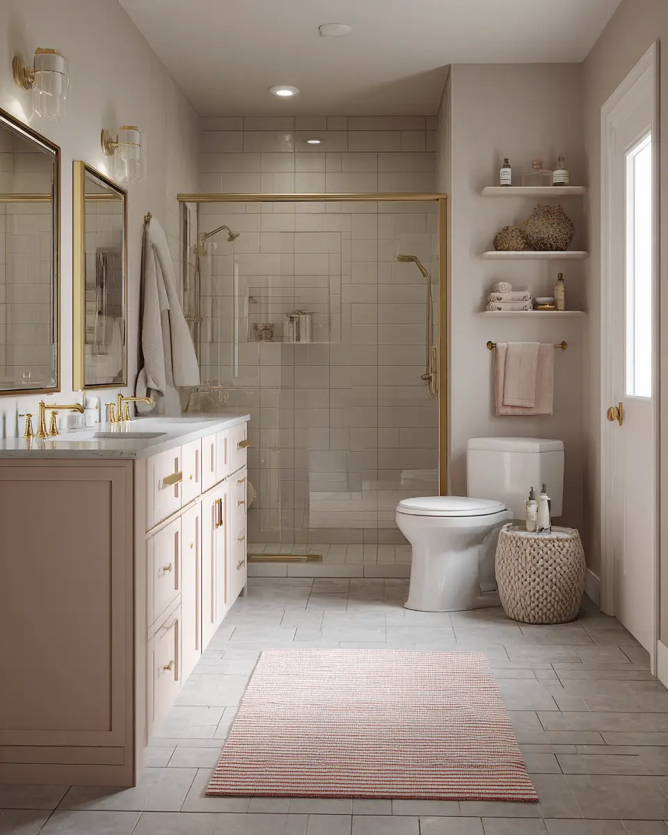 Blush Bathroom Decor Ideas