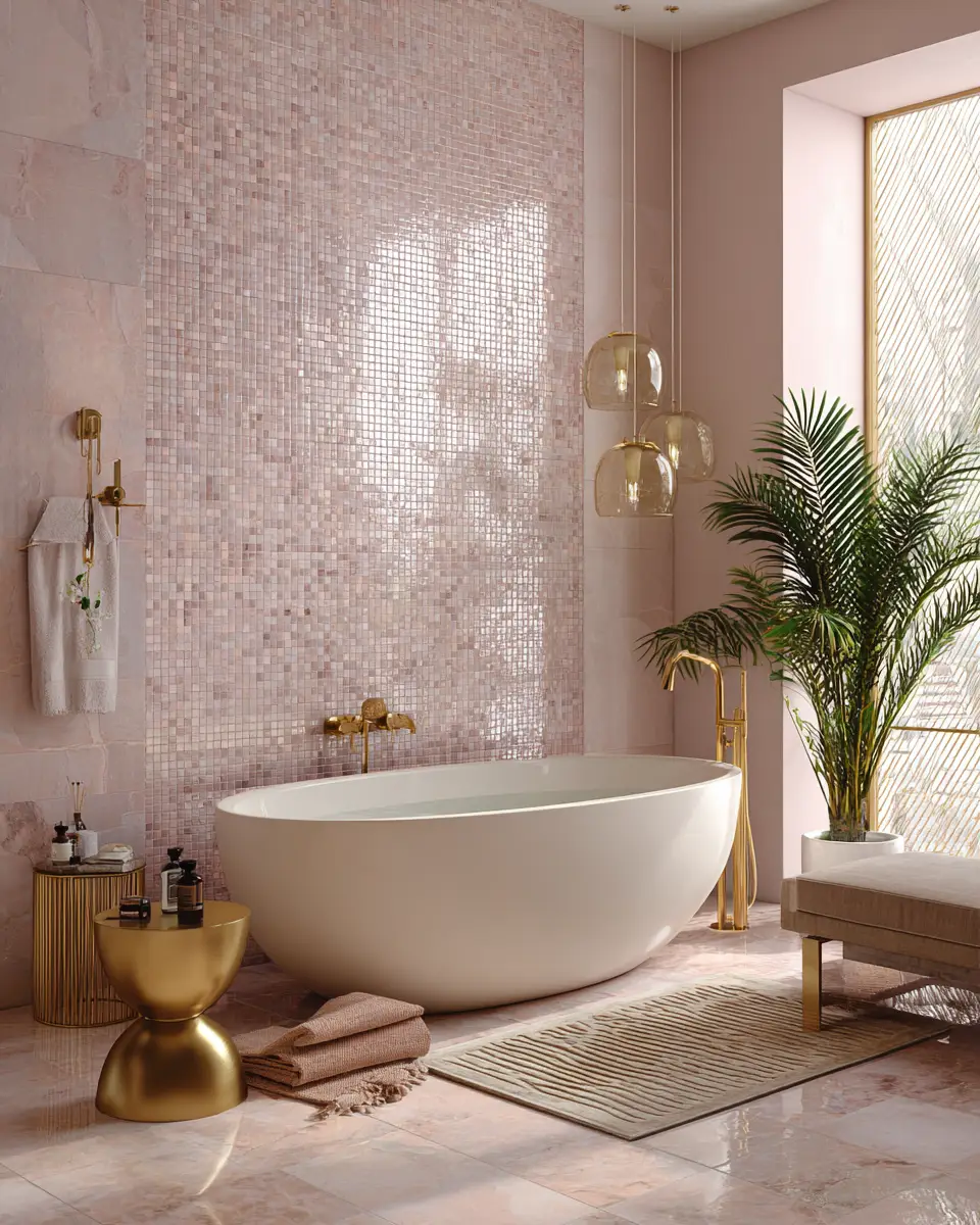 Blush Bathroom Decor Ideas