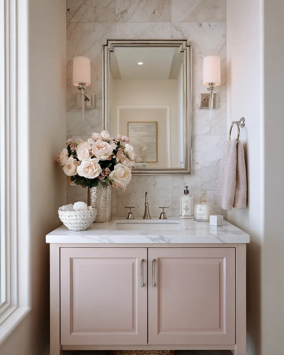 Blush Bathroom Decor Ideas