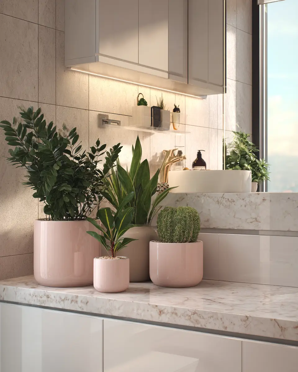 Blush Bathroom Decor Ideas