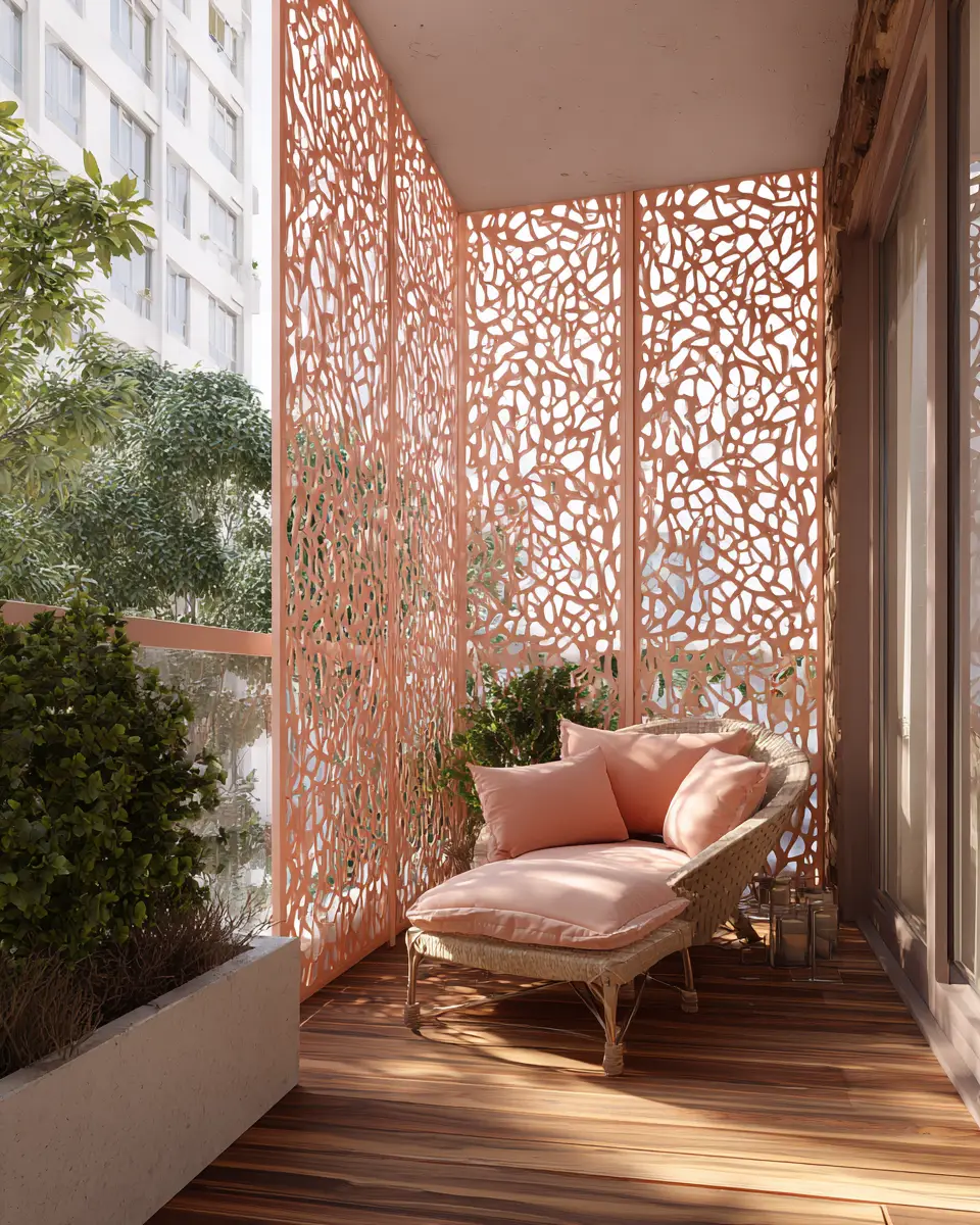 Blush Pink Balcony Decor Ideas