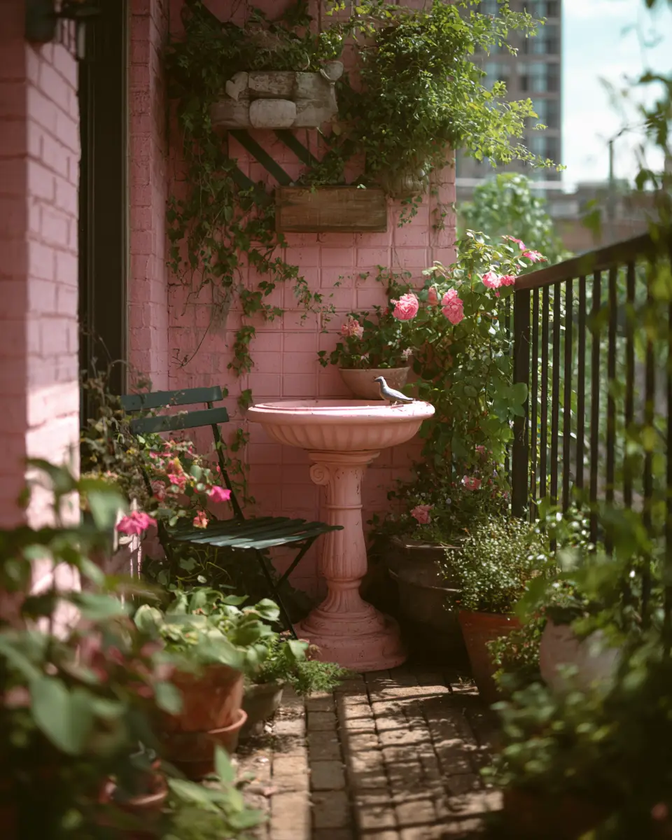 Blush Pink Balcony Decor Ideas