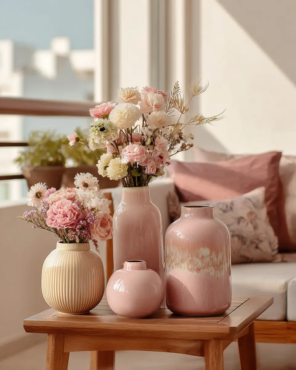 Blush Pink Balcony Decor Ideas