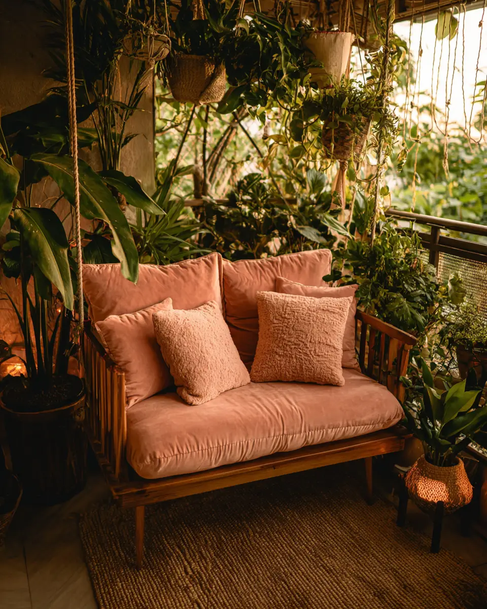 Blush Pink Balcony Decor Ideas