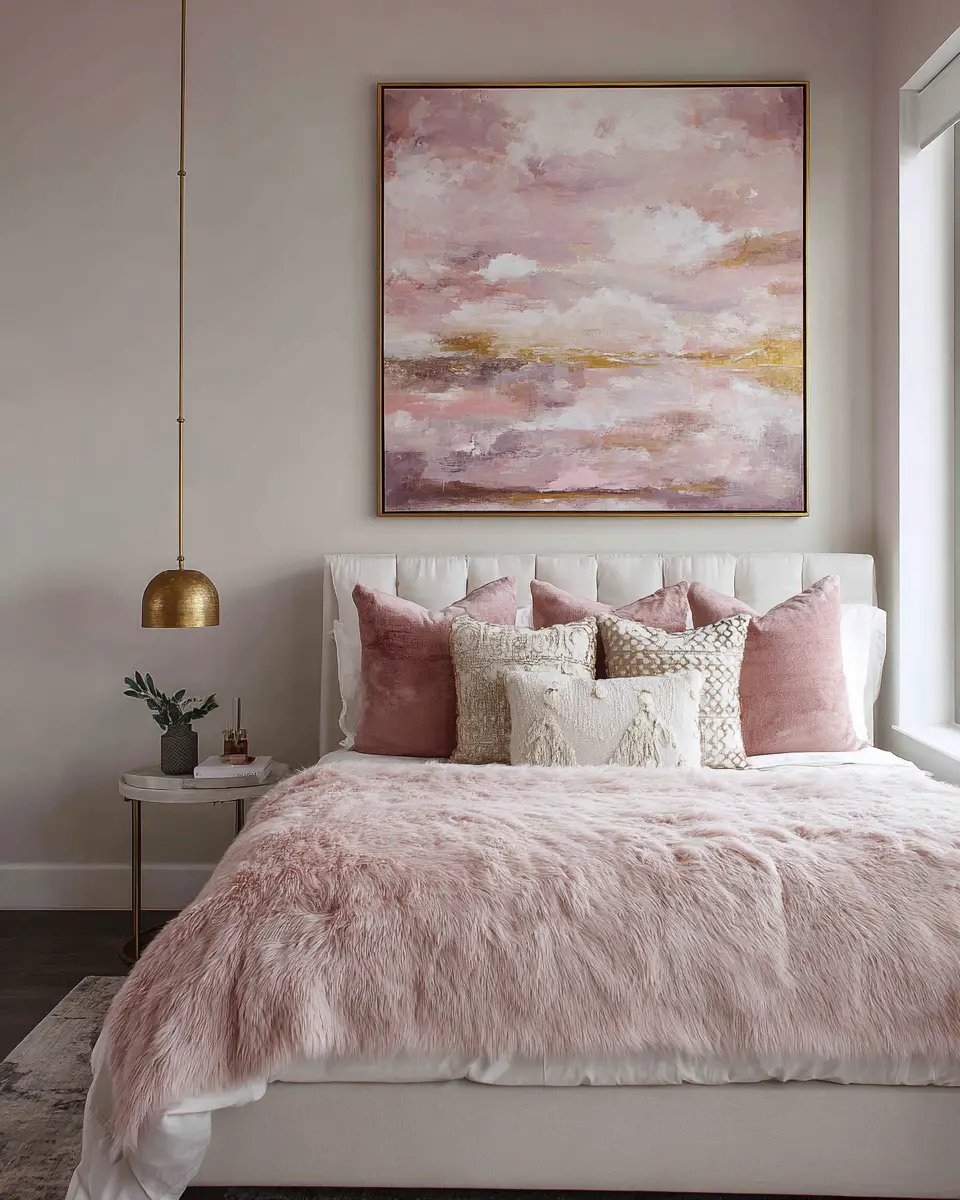 Blush Pink Classic Bedroom Decor Ideas