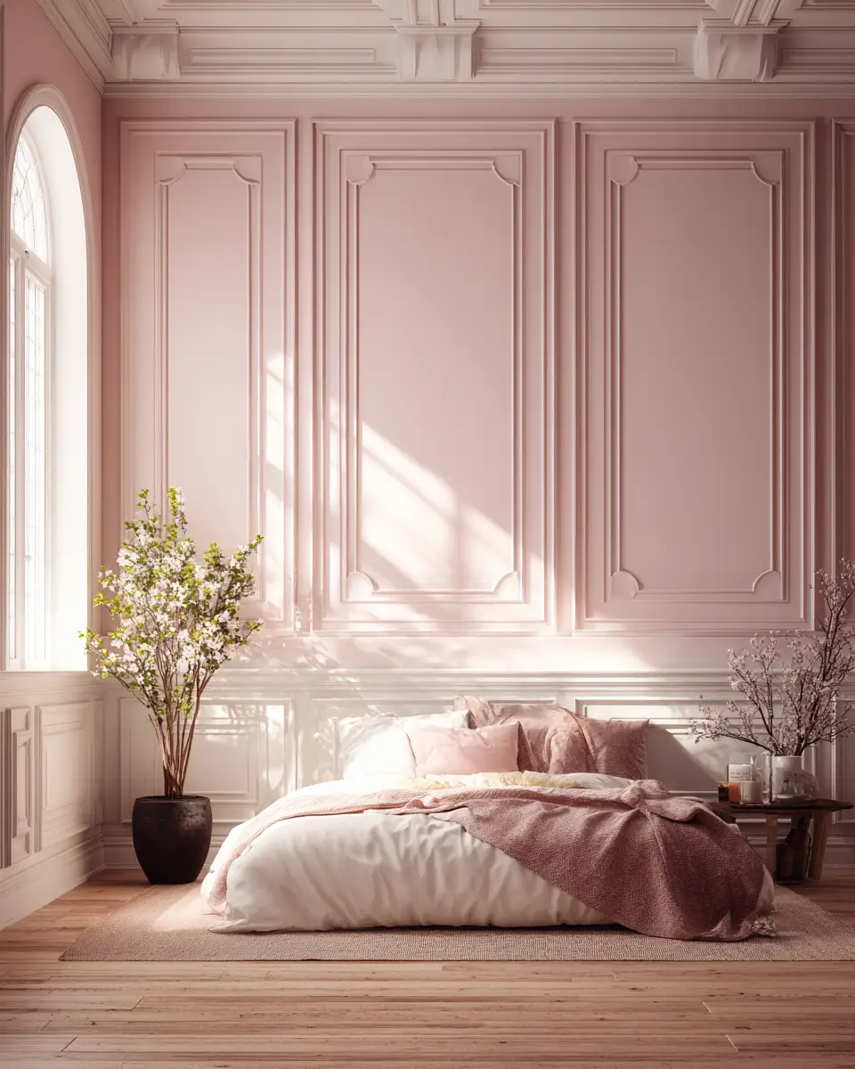 Blush Pink Classic Bedroom Decor Ideas