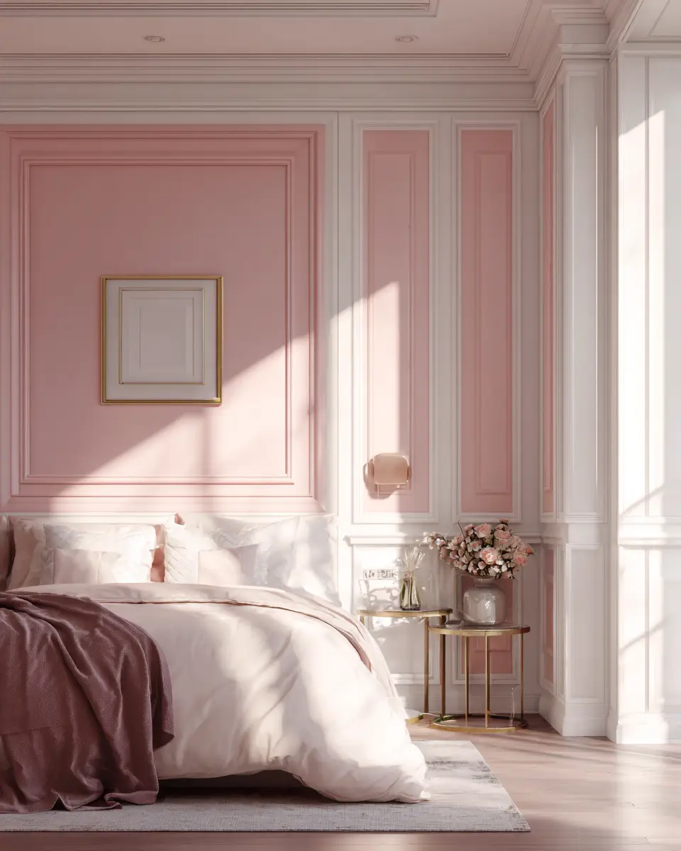 Blush Pink Classic Bedroom Decor Ideas