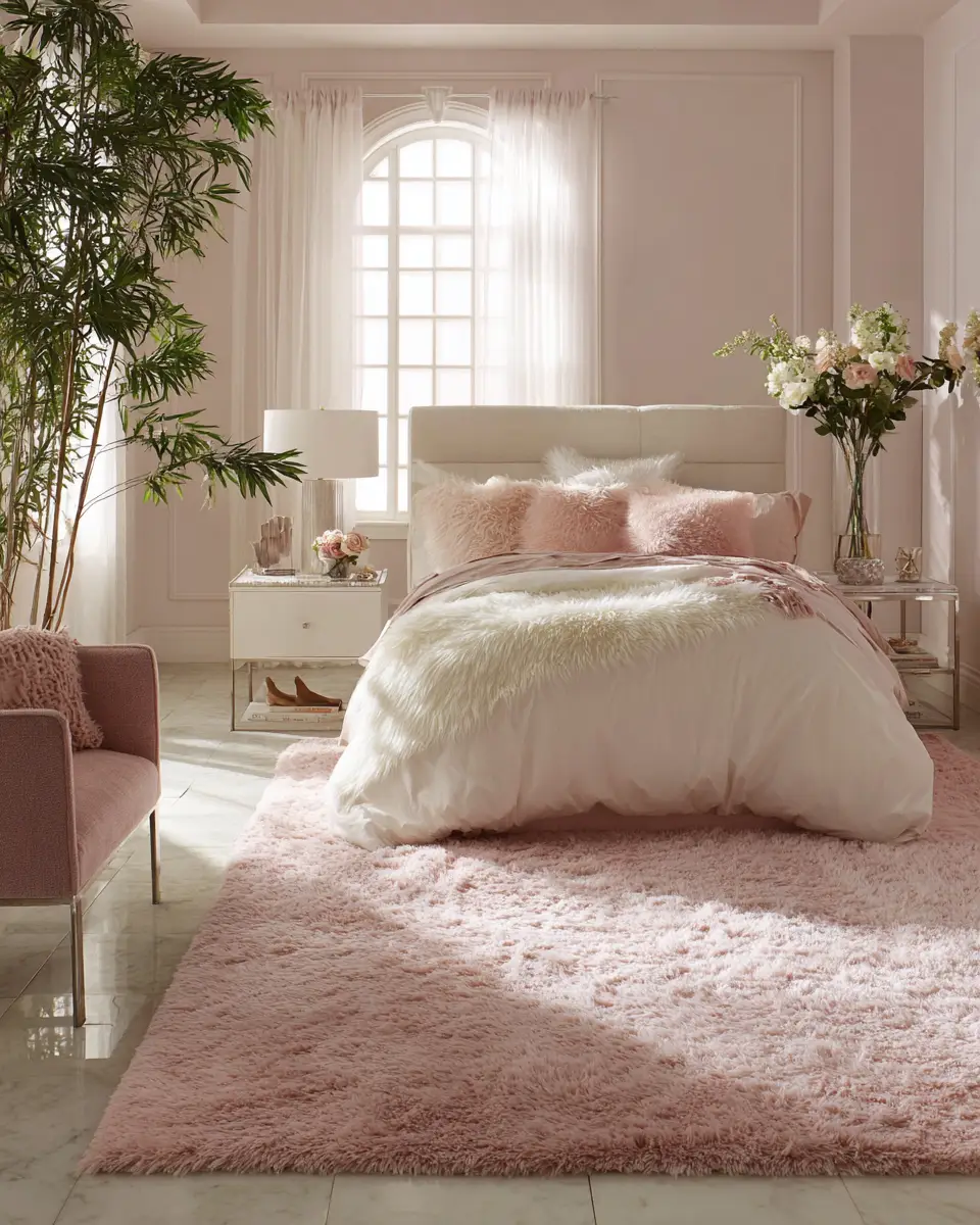 Blush Pink Classic Bedroom Decor Ideas