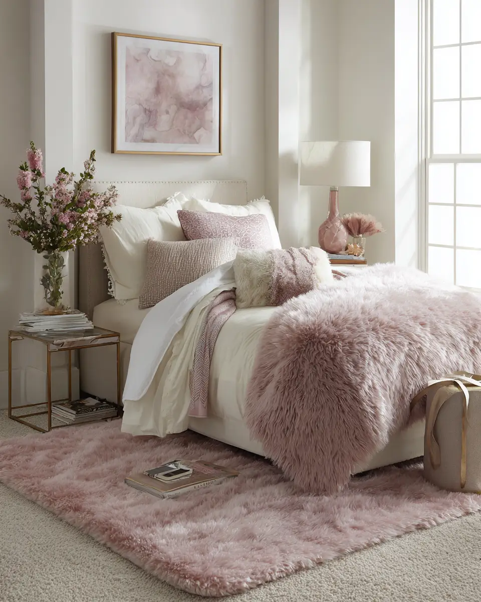 Blush Pink Classic Bedroom Decor Ideas