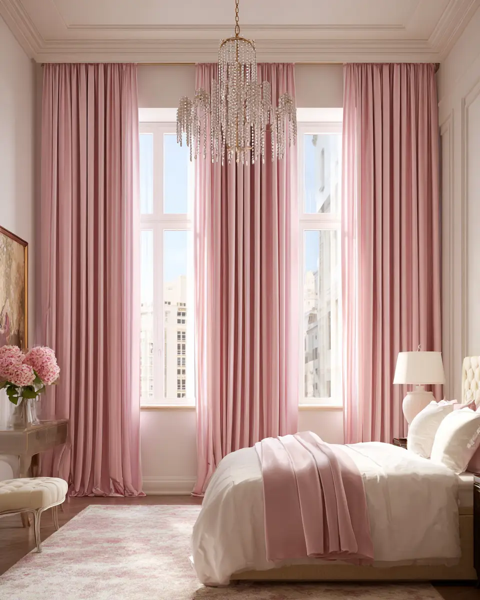 Blush Pink Classic Bedroom Decor Ideas