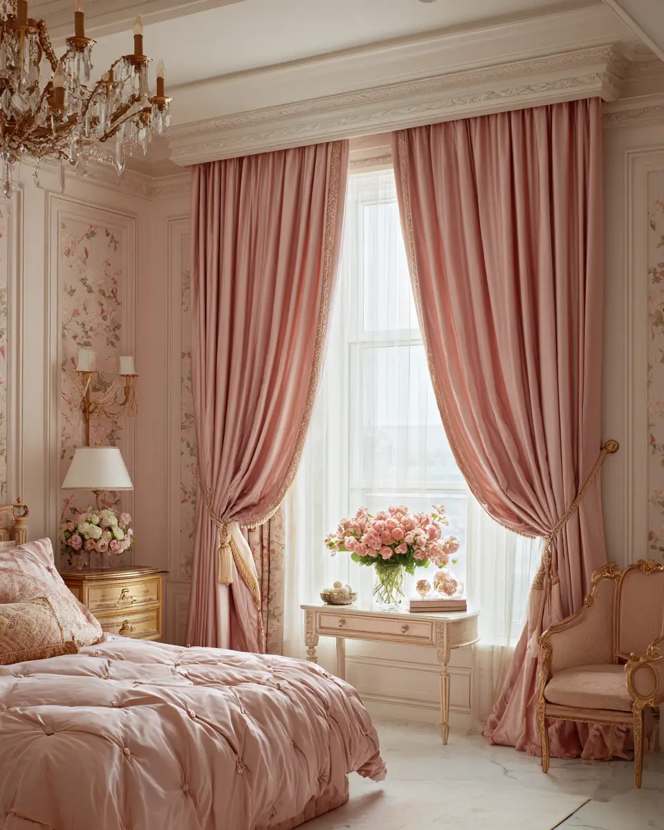 Blush Pink Classic Bedroom Decor Ideas