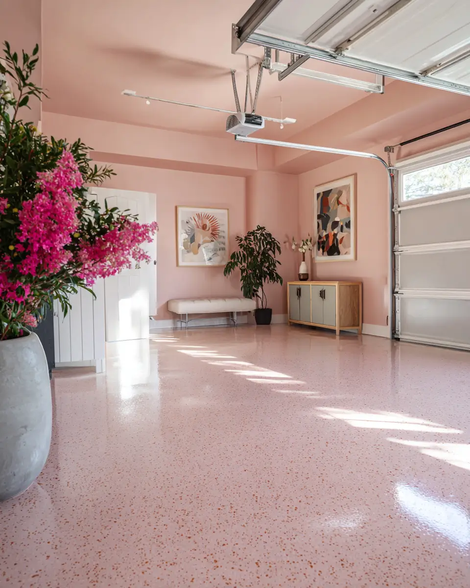 Blush Pink Classic Garage Decor Ideas