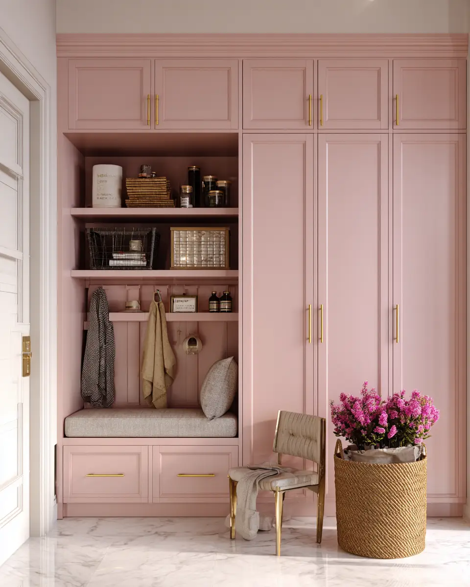 Blush Pink Classic Garage Decor Ideas
