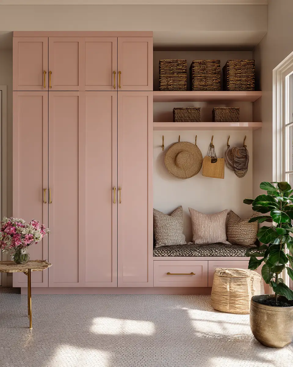 Blush Pink Classic Garage Decor Ideas