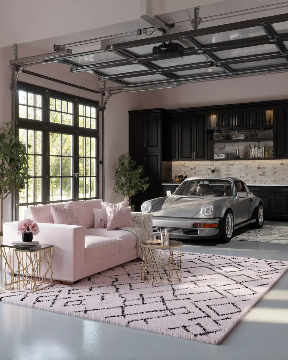 Blush Pink Classic Garage Decor Ideas
