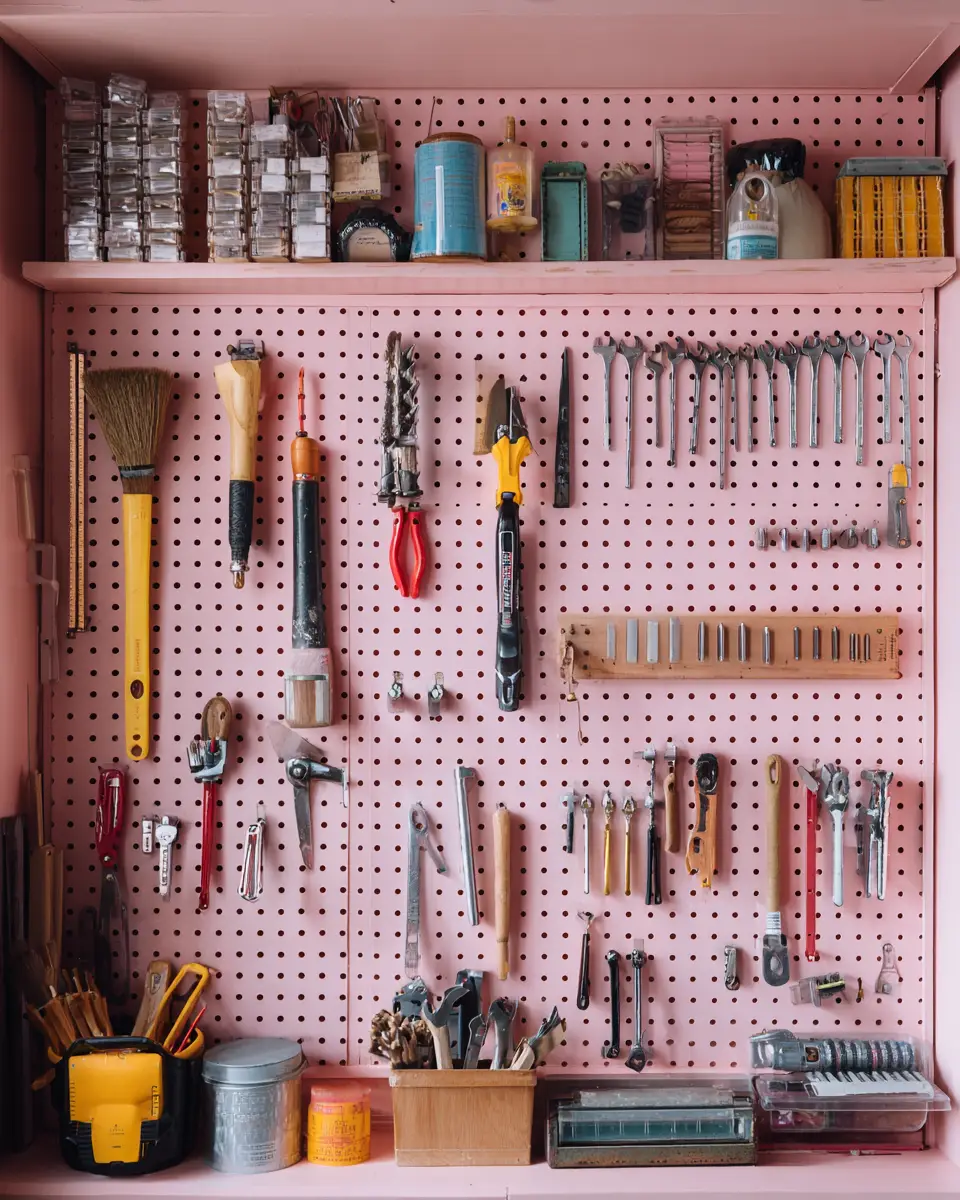 Blush Pink Classic Garage Decor Ideas