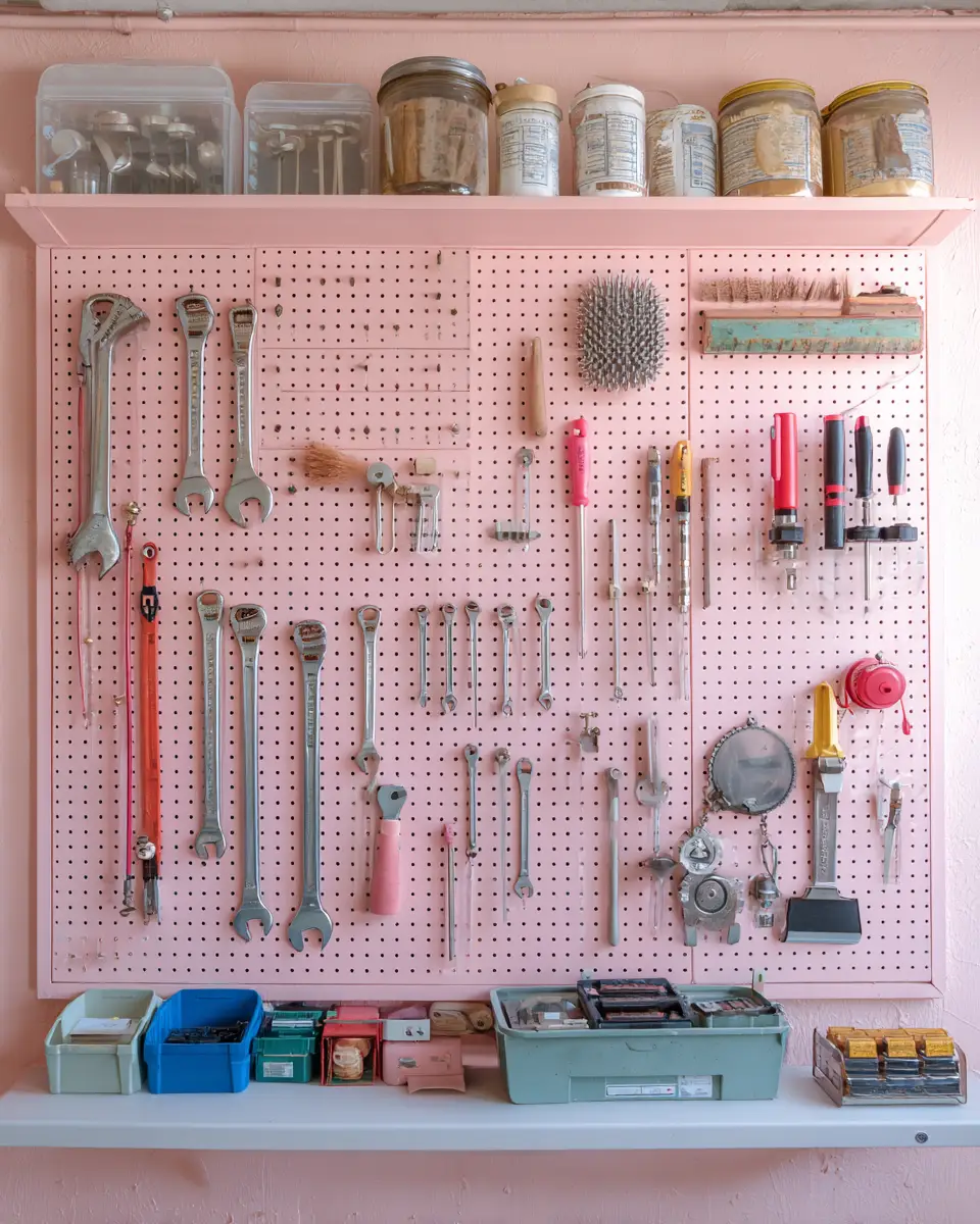 Blush Pink Classic Garage Decor Ideas