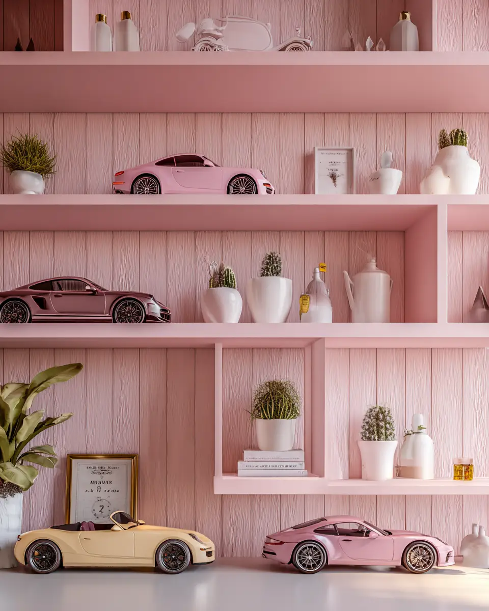 Blush Pink Classic Garage Decor Ideas