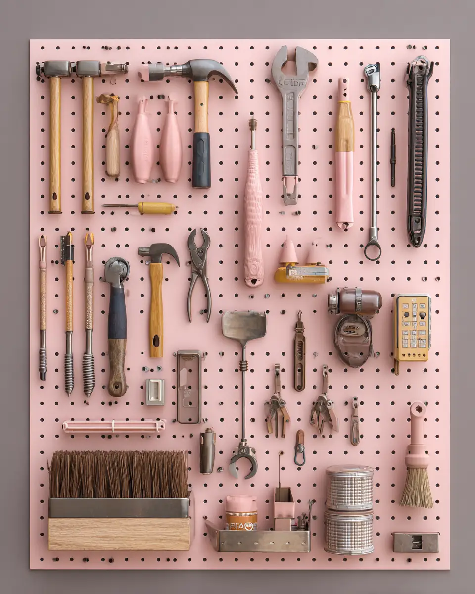 Blush Pink Classic Garage Decor Ideas