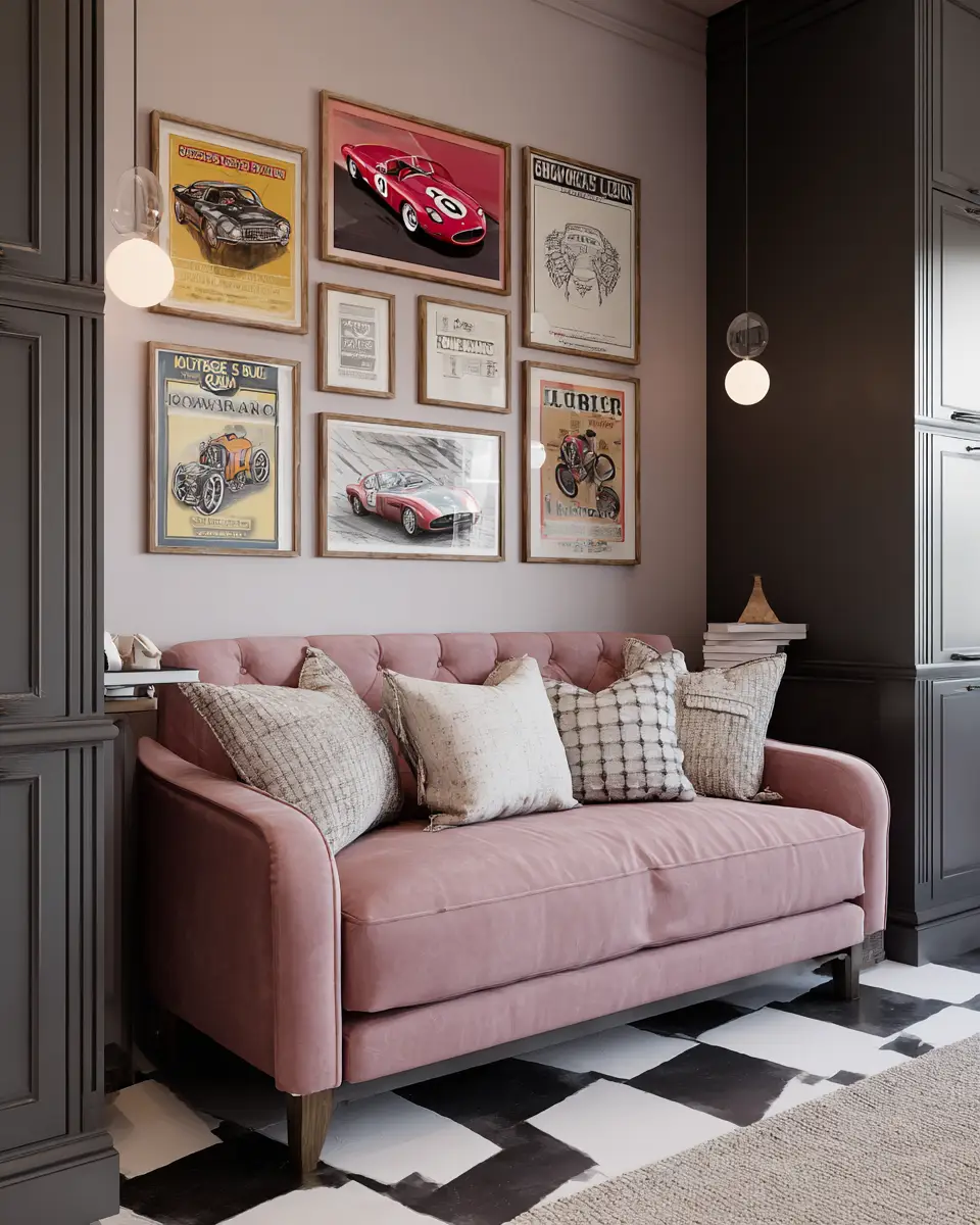 Blush Pink Classic Garage Decor Ideas