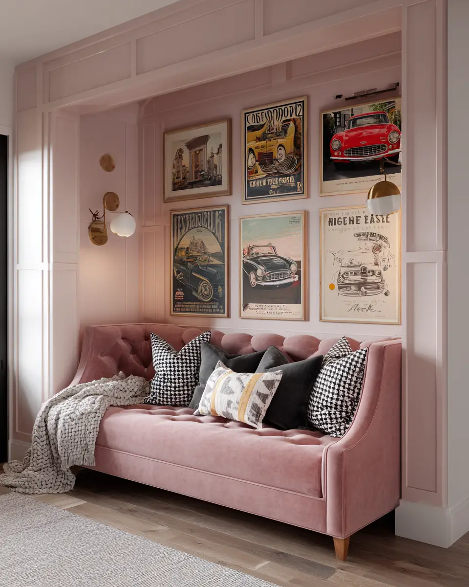 Blush Pink Classic Garage Decor Ideas