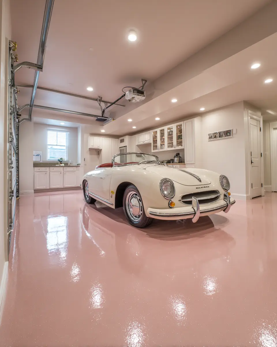 Blush Pink Classic Garage Decor Ideas