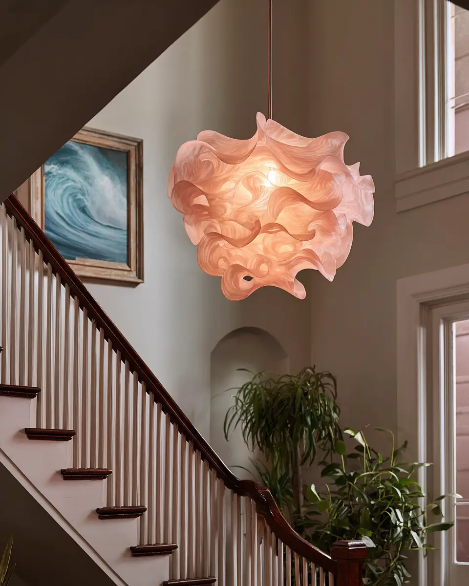 Blush Pink Coastal Entryway Decor Ideas