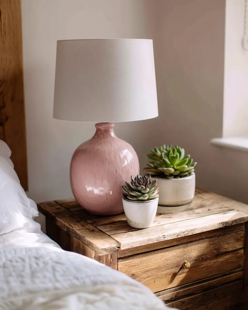 Blush Pink Farmhouse Bedroom Decor Ideas