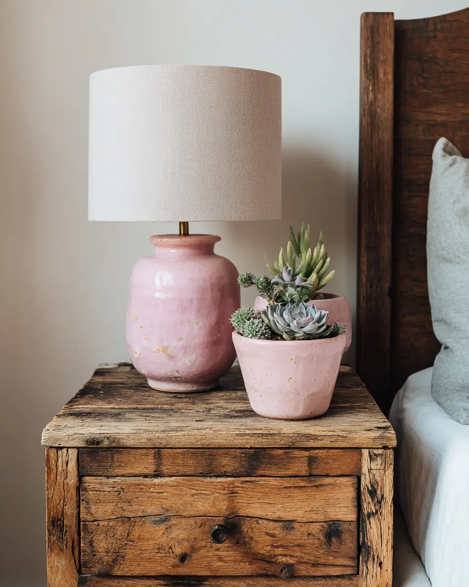 Blush Pink Farmhouse Bedroom Decor Ideas