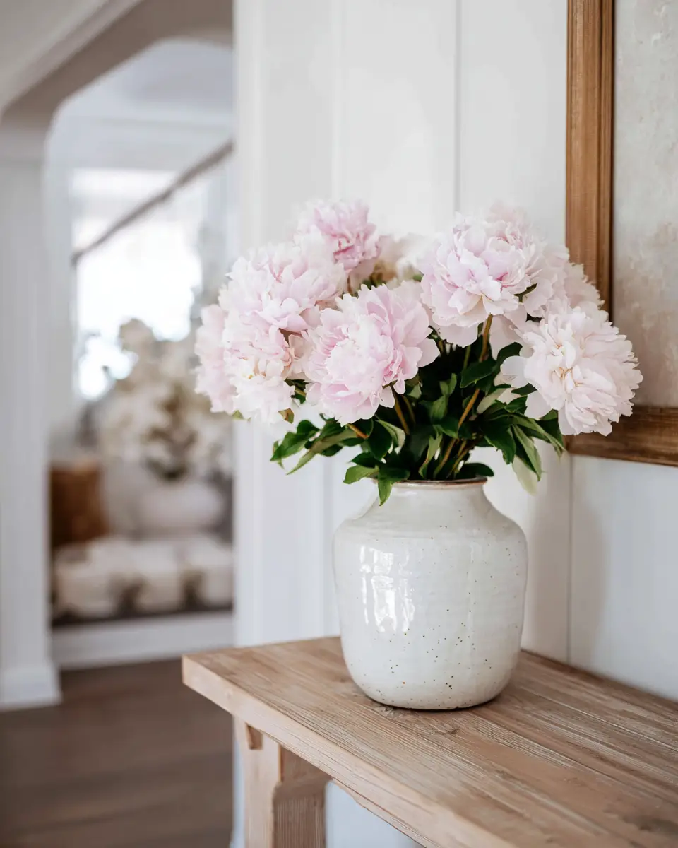 Blush Pink Farmhouse Entryway Decor Ideas