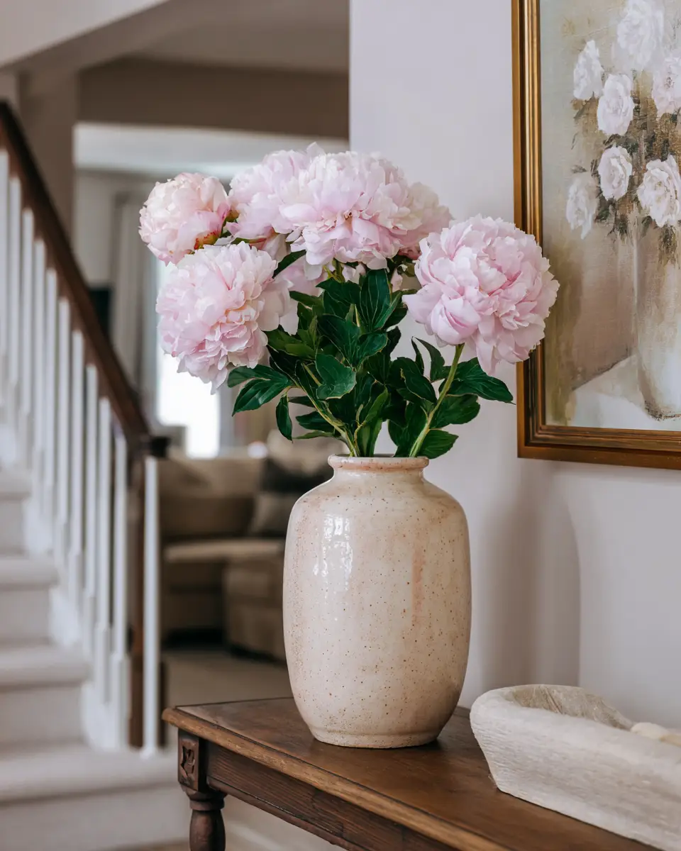 Blush Pink Farmhouse Entryway Decor Ideas