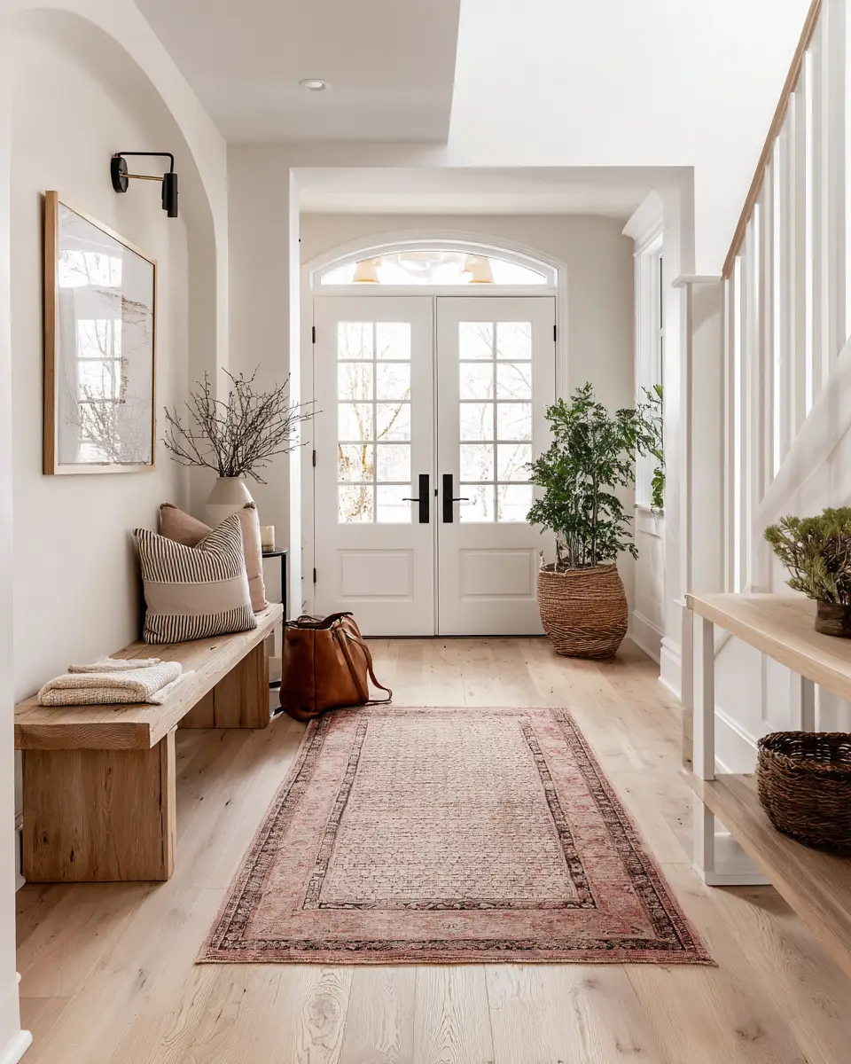 Blush Pink Farmhouse Entryway Decor Ideas