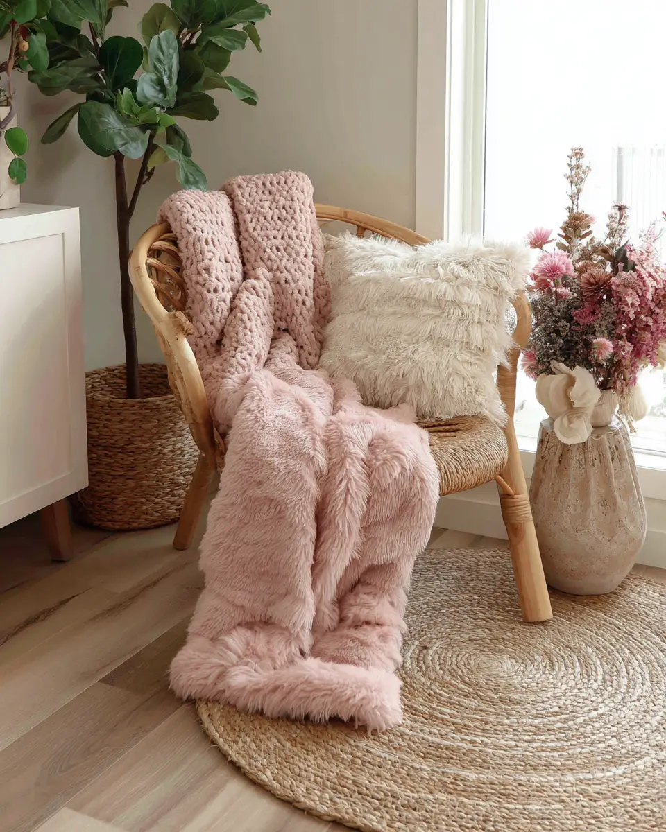 Blush Pink Farmhouse Entryway Decor Ideas