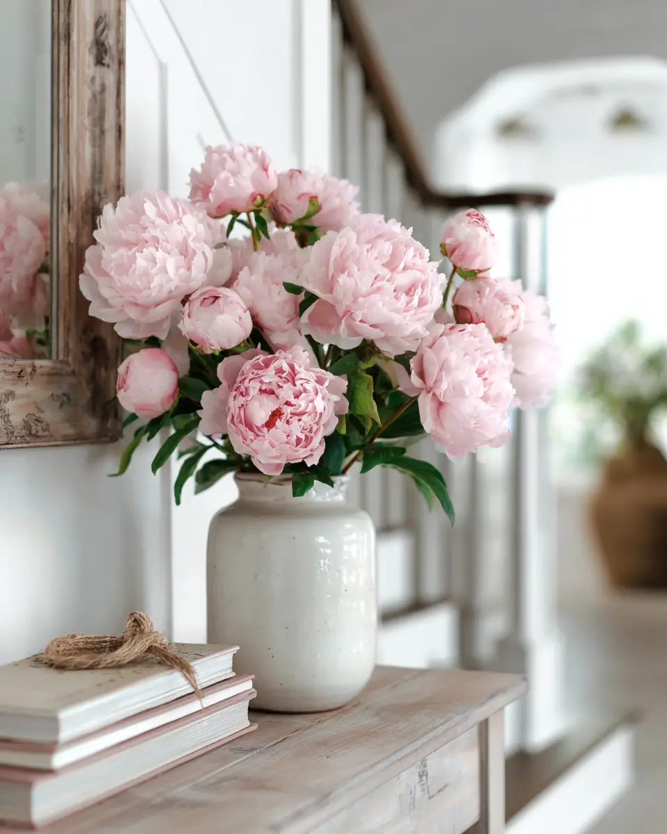 Blush Pink Farmhouse Entryway Decor Ideas