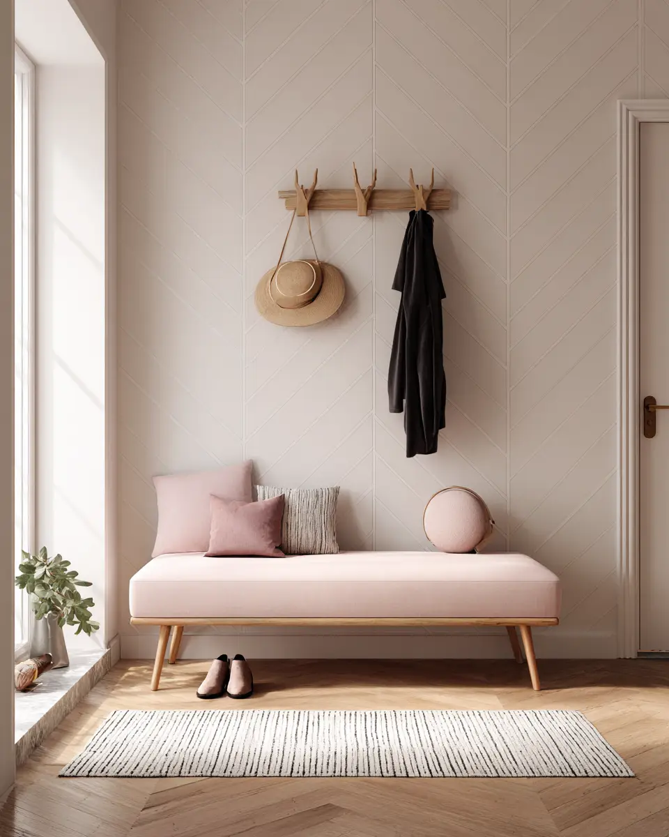 Blush Pink Minimalist Entryway Decor Ideas