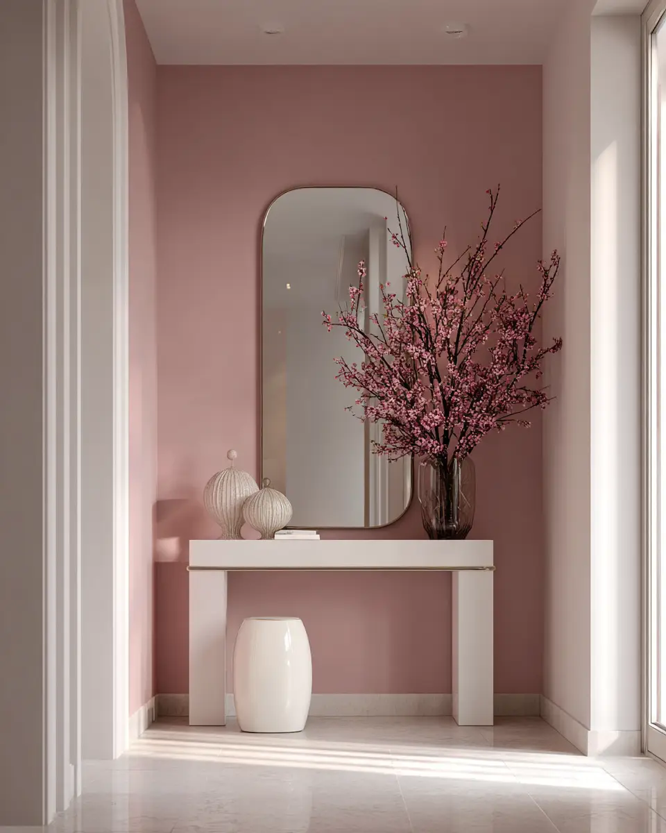 Blush Pink Minimalist Entryway Decor Ideas