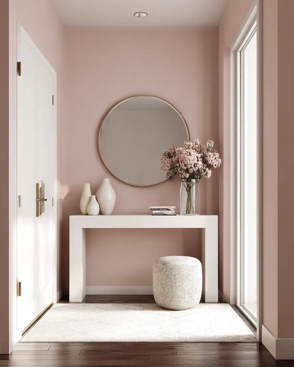 Blush Pink Minimalist Entryway Decor Ideas
