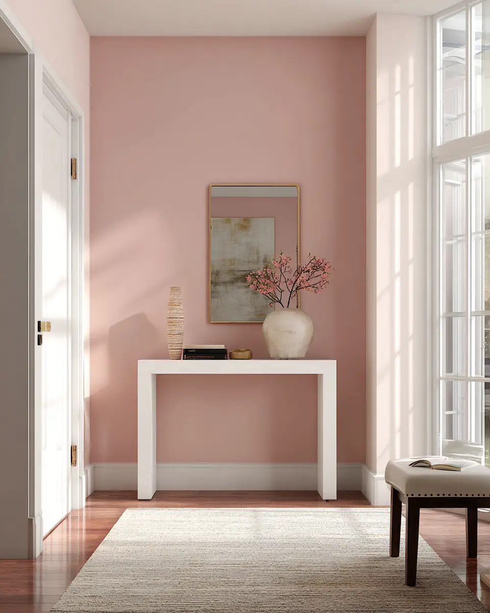 Blush Pink Minimalist Entryway Decor Ideas